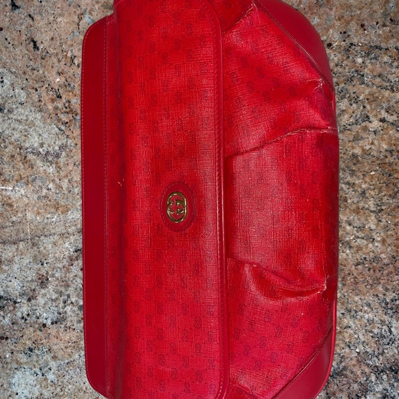 red vintage gucci clutch - Picture 1 of 7
